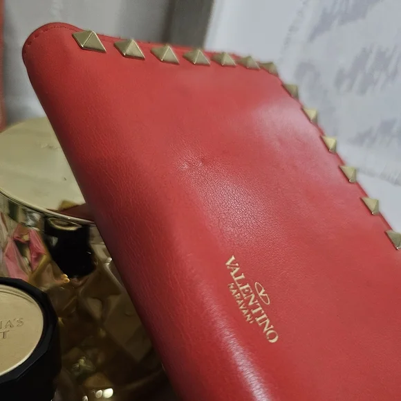 Valentino Long Rockstud Zip Around Wallet AUTHENTIC - Picture 14 of 16